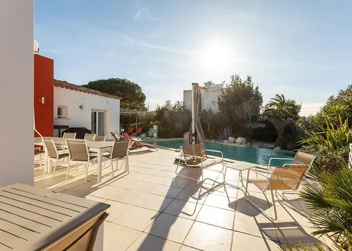 Le Trésor De Rochelongue Con Piscina E Grande Giardino