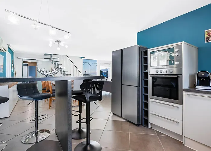 Villa Le Trésor De Rochelongue Con Piscina E Grande Giardino